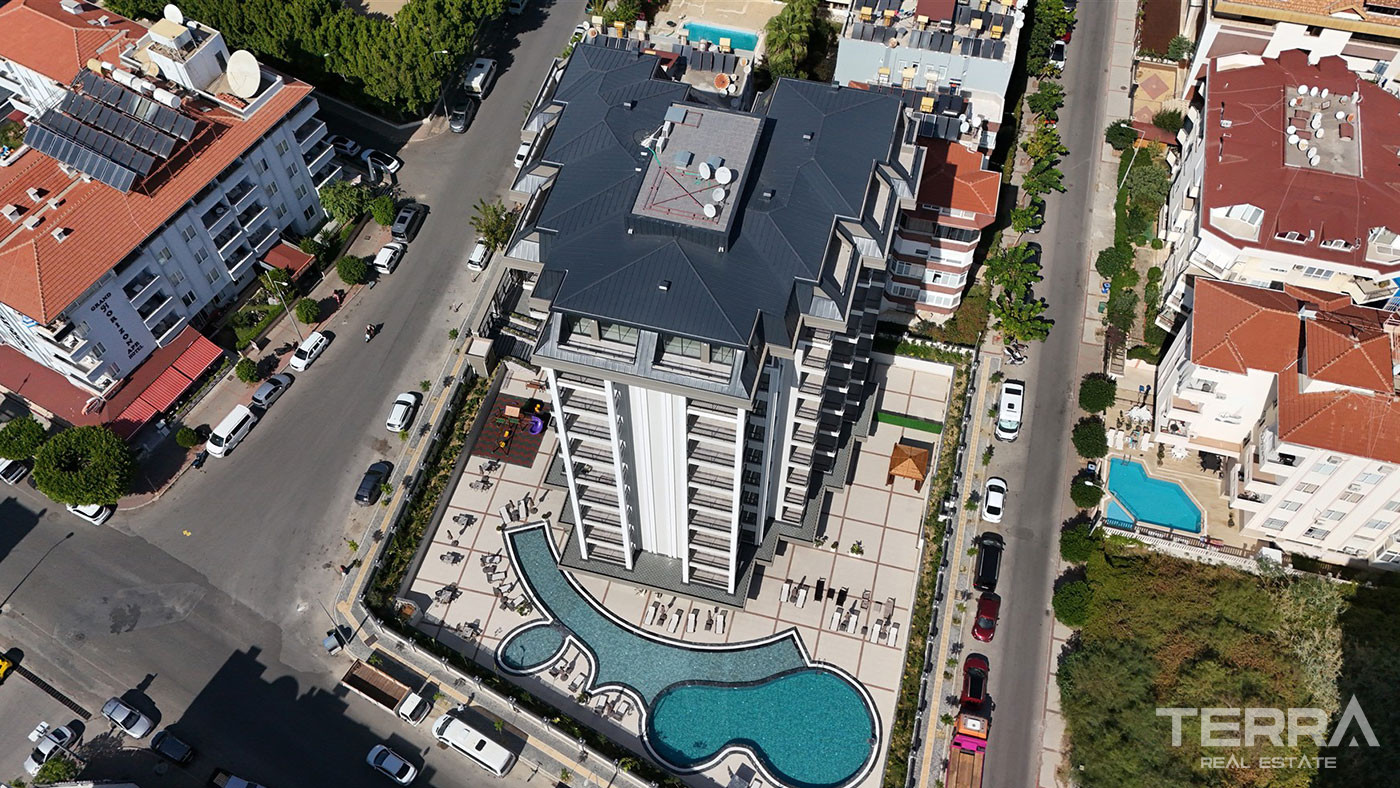 Lejligheder til salg i Alanya centrum, kun 400 m fra stranden - 112933