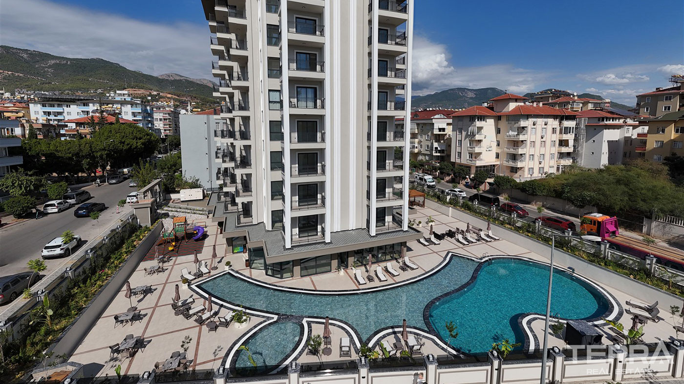 Lejligheder til salg i Alanya centrum, kun 400 m fra stranden - 112934