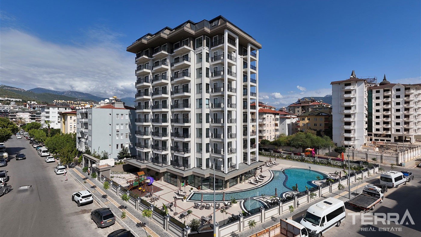 Lejligheder til salg i Alanya centrum, kun 400 m fra stranden - 112935