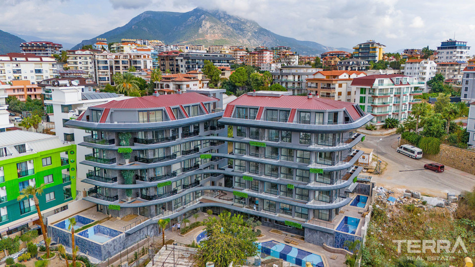 Premium Quality Luxurious Flats with Private Pool Option in Alanya