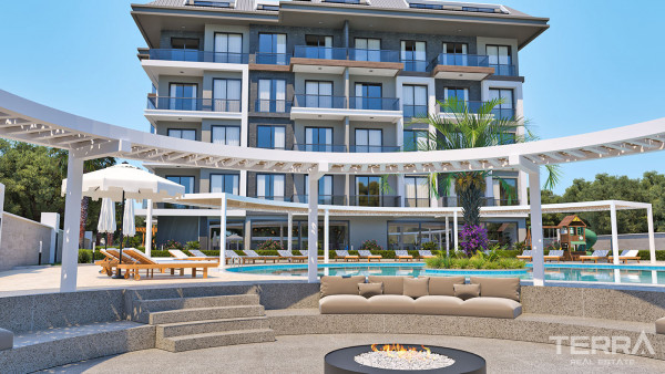 South Facing Apartments with Splendid Sea and Castle Views in Alanya