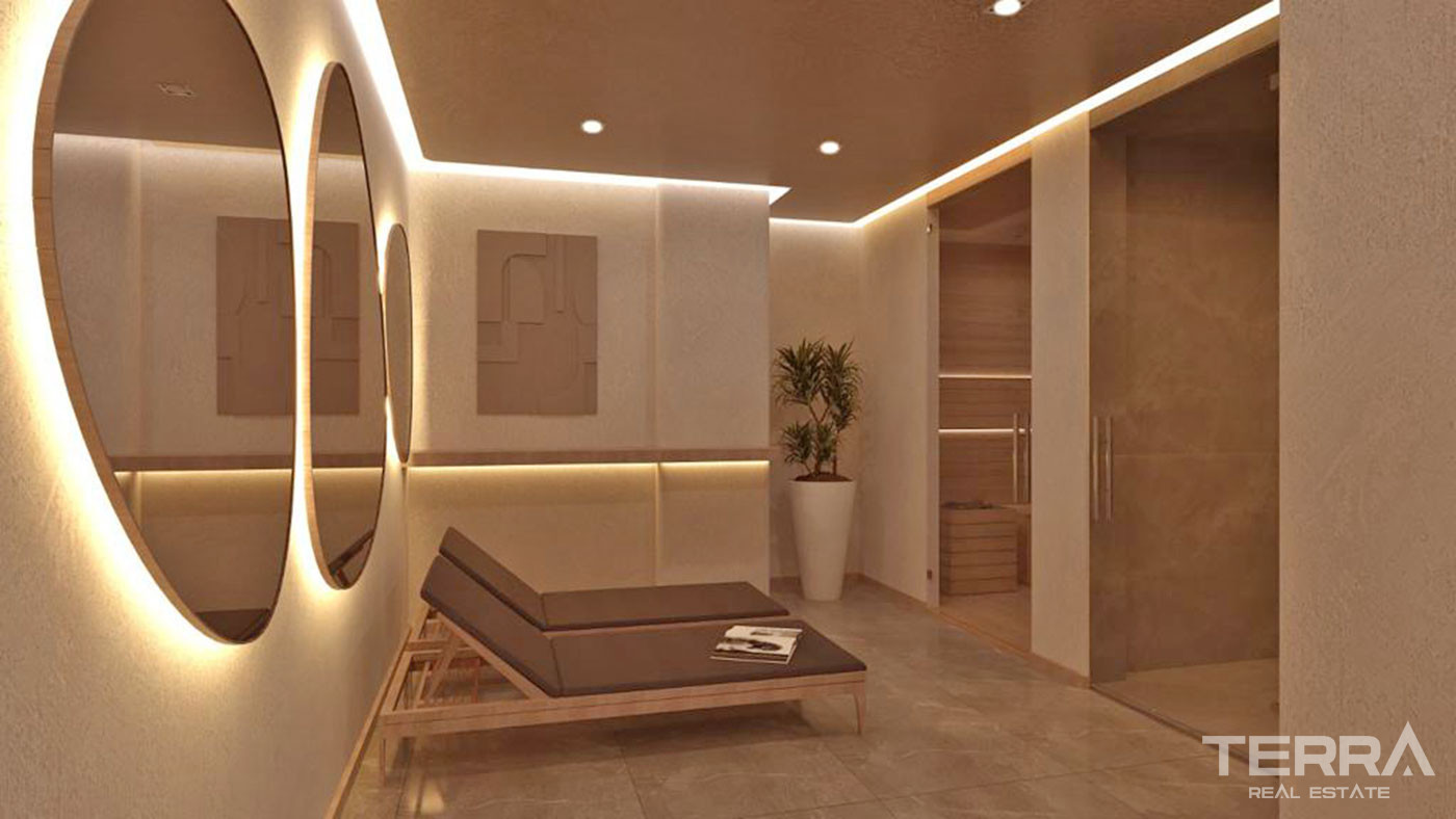 Luxury Flats with Joyful Facilities in a Gated Complex in Alanya Oba - 73352