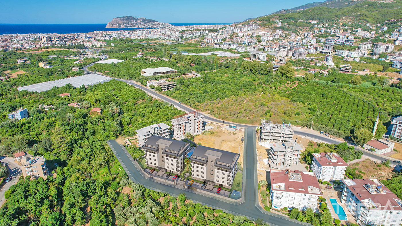 Luxury Flats with Joyful Facilities in a Gated Complex in Alanya Oba - 73355