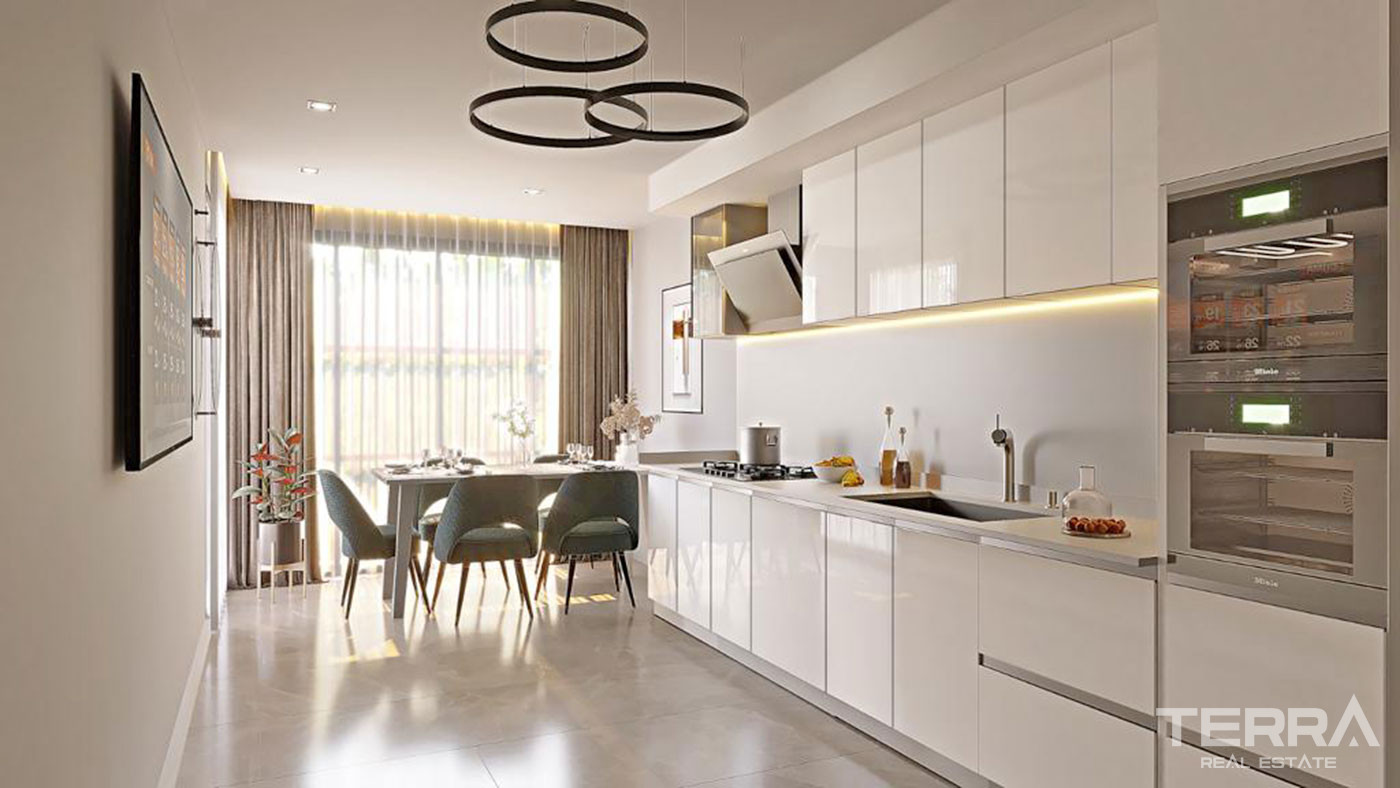 Luxury Flats with Joyful Facilities in a Gated Complex in Alanya Oba - 73367