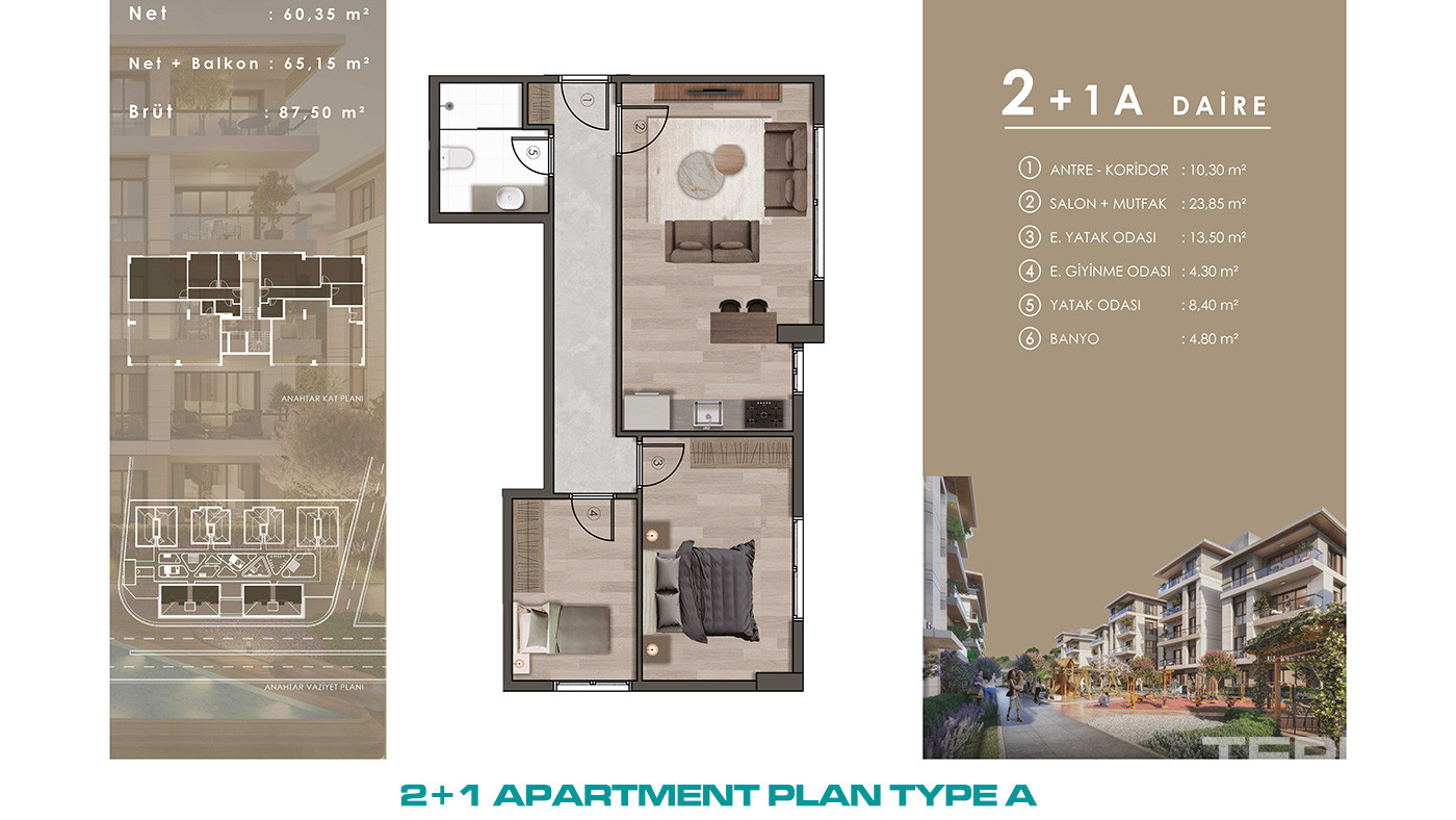 Low-Rise Flats with Luxurious Touches and Modern Design in Istanbul - 73393
