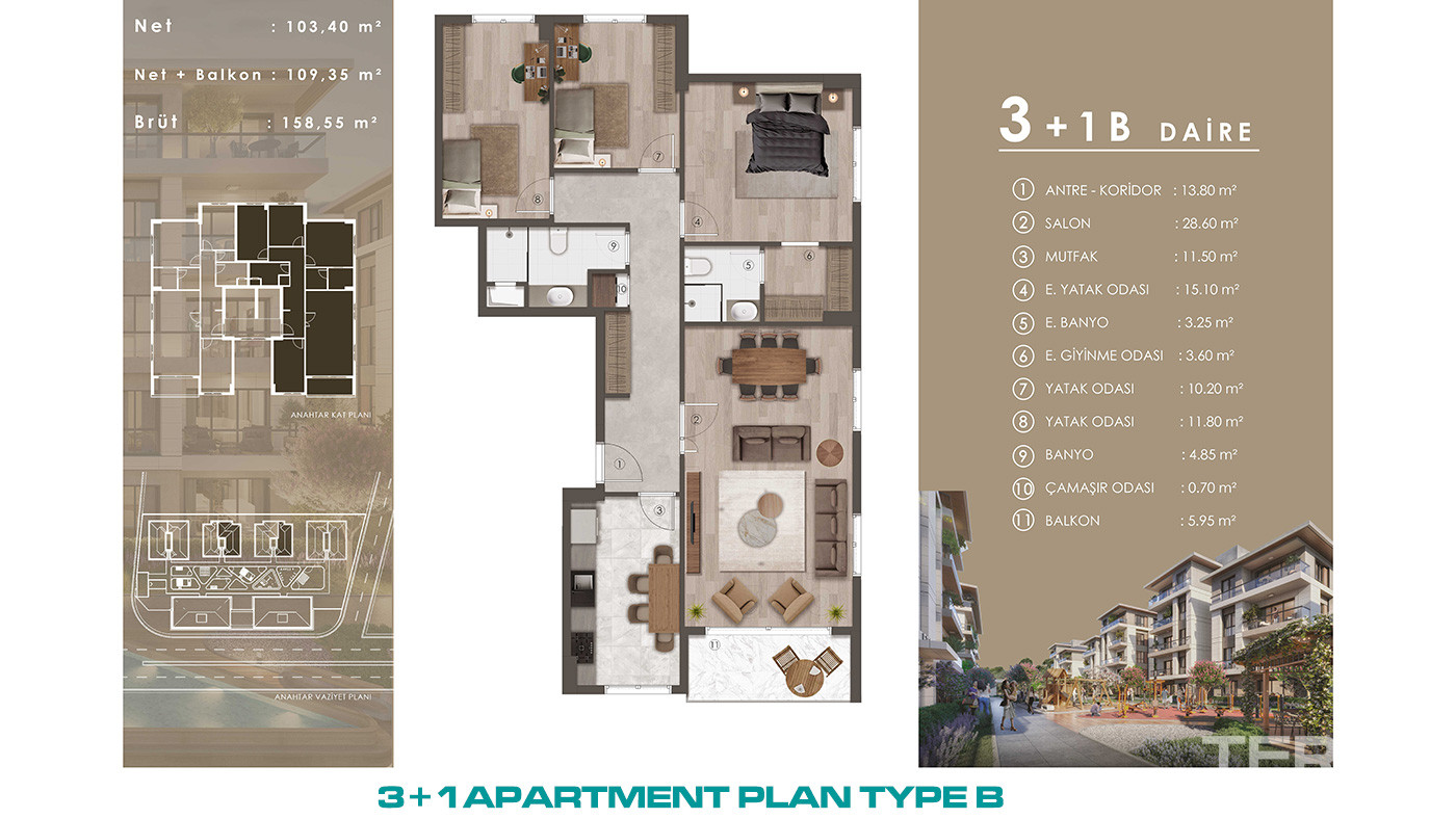 Low-Rise Flats with Luxurious Touches and Modern Design in Istanbul - 73396