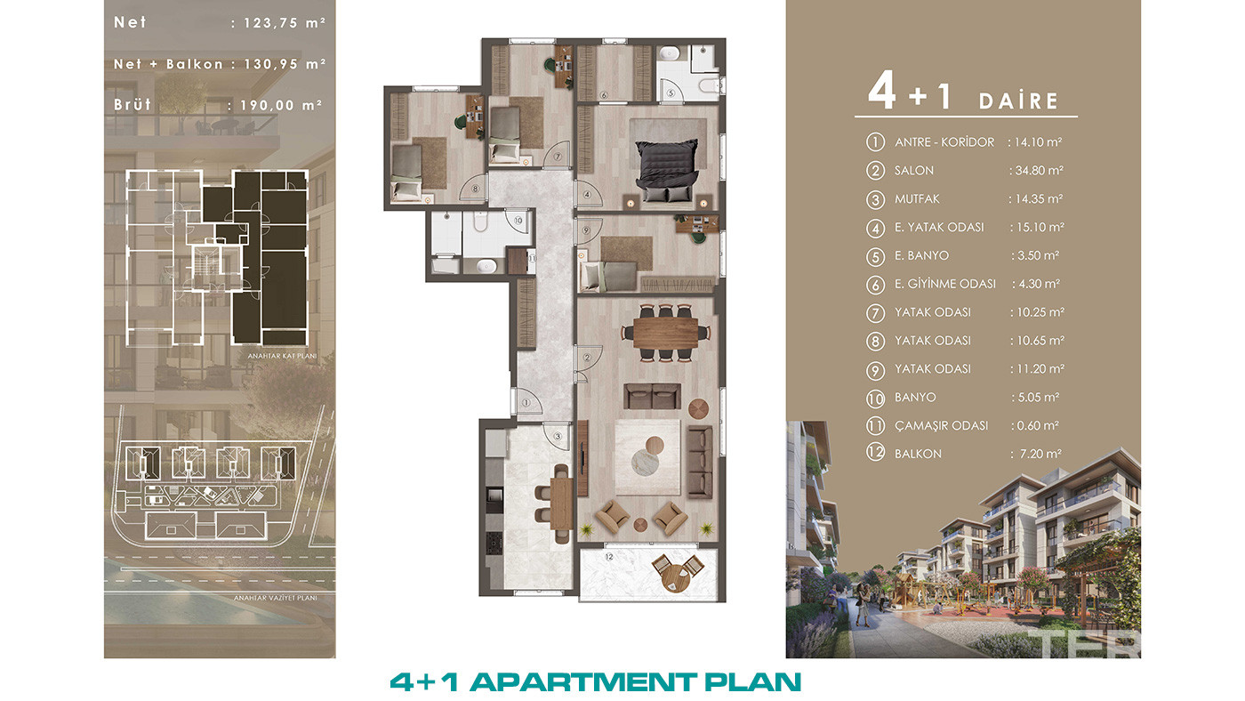 Low-Rise Flats with Luxurious Touches and Modern Design in Istanbul - 73397