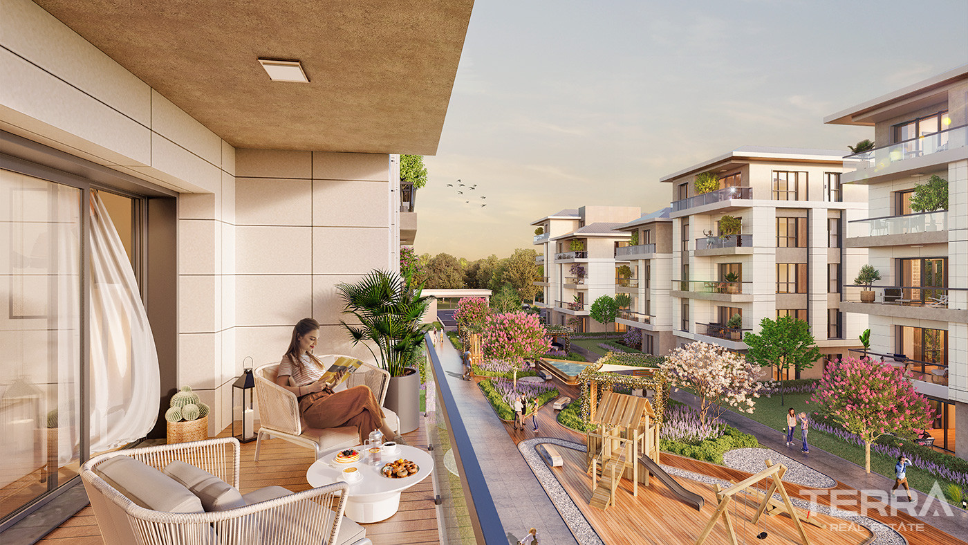 Low-Rise Flats with Luxurious Touches and Modern Design in Istanbul - 73400