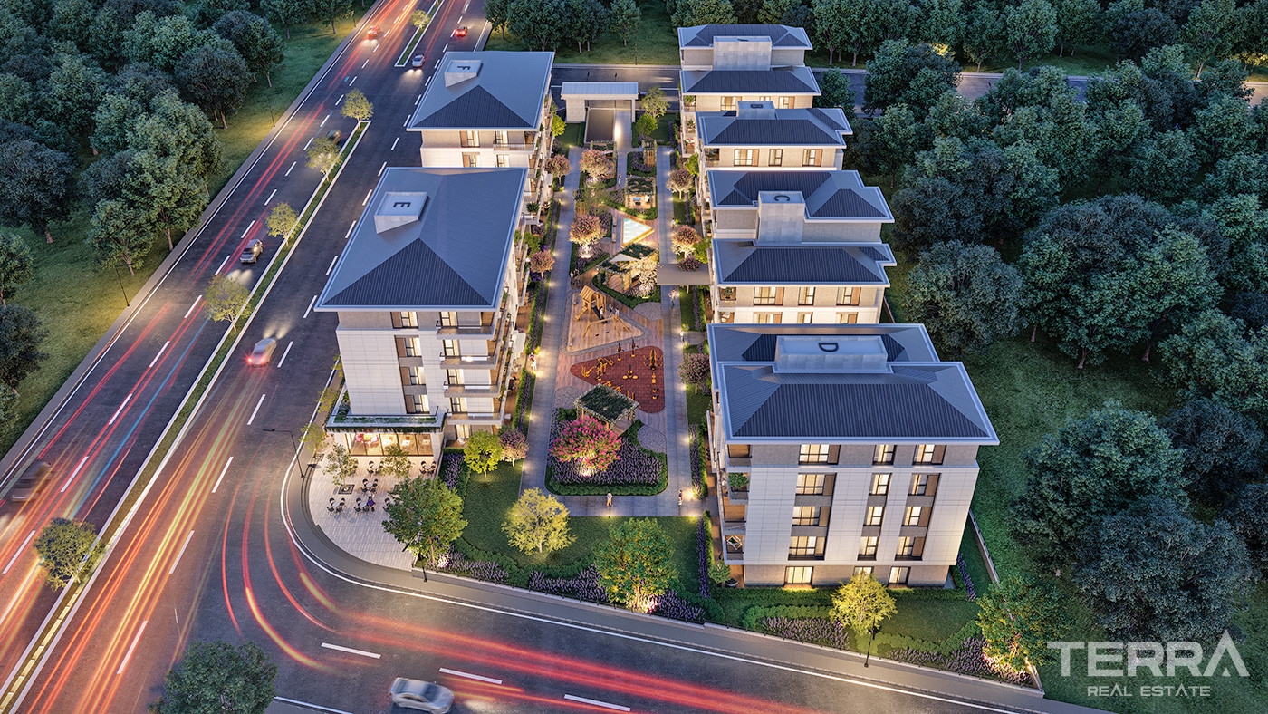 Low-Rise Flats with Luxurious Touches and Modern Design in Istanbul - 73403