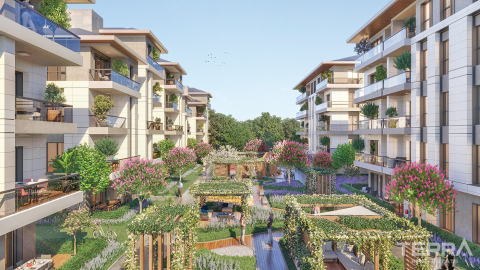 Niedrige Wohnungen mit luxuriösem Touch und modernem Design in Istanbul