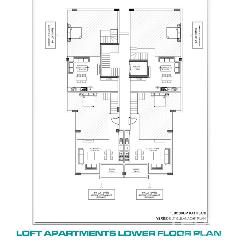 Well Located Apartments within Walking Distance of the Beach in Alanya - 73434