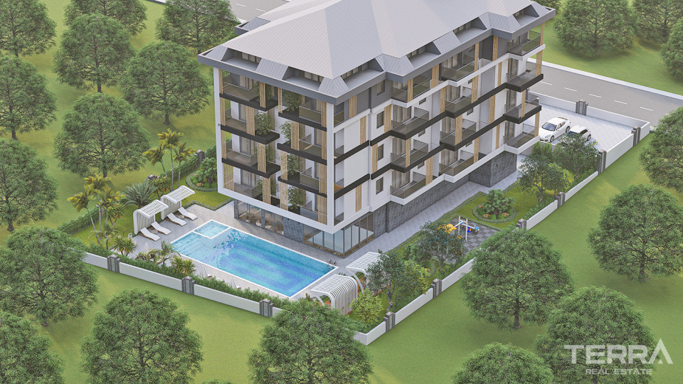 Luxury Living Flats Close to the Beach in Alanya, Konaklı