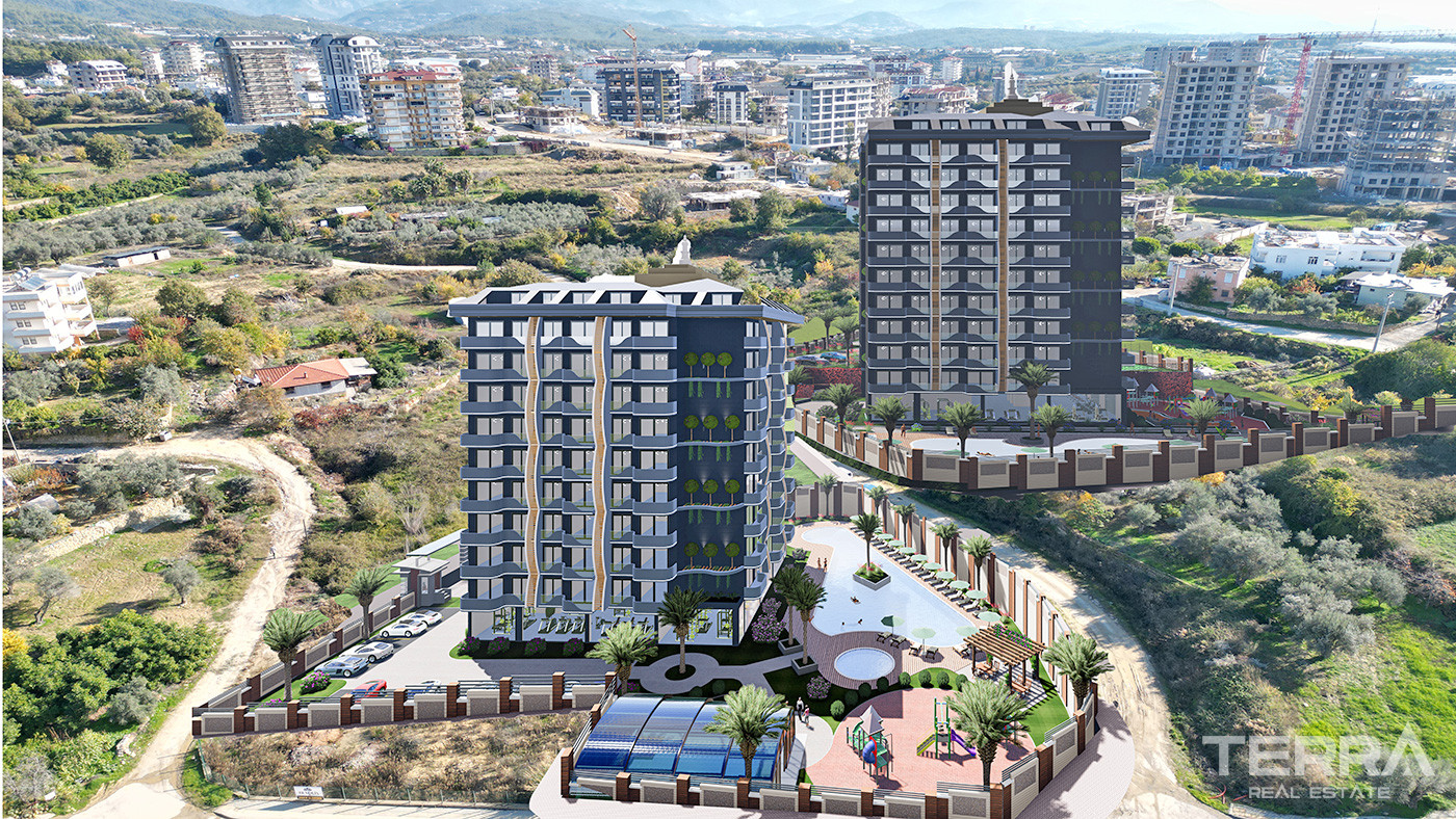 Luxury Alanya Apartments in Complex with Shuttle Service to the Beach - 73494