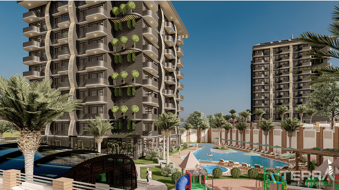 Luxury Alanya Apartments in Complex with Shuttle Service to the Beach - 73499