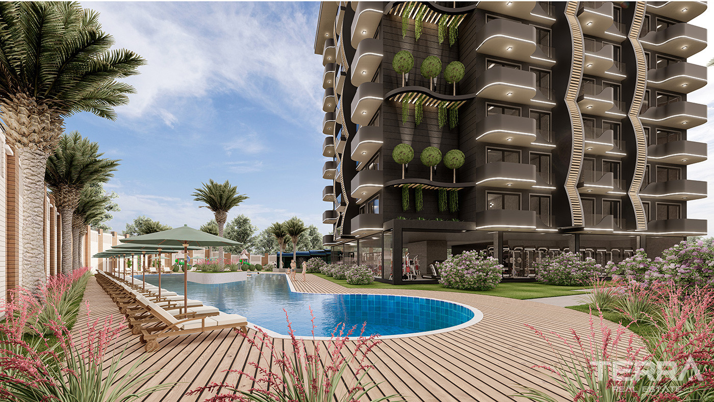 Luxury Alanya Apartments in Complex with Shuttle Service to the Beach - 73500