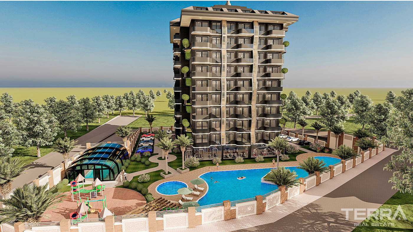 Luxury Alanya Apartments in Complex with Shuttle Service to the Beach - 73503