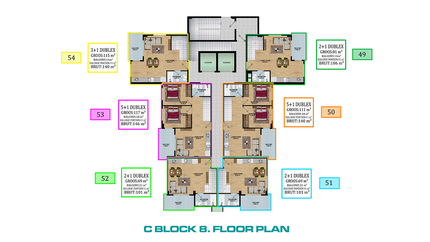 Quality Life with Opportunity of Luxury Apartments in Alanya Avsallar - 73735