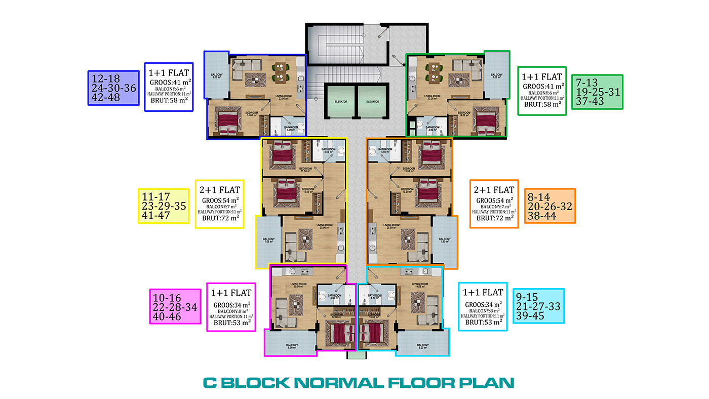 Quality Life with Opportunity of Luxury Apartments in Alanya Avsallar - 73736