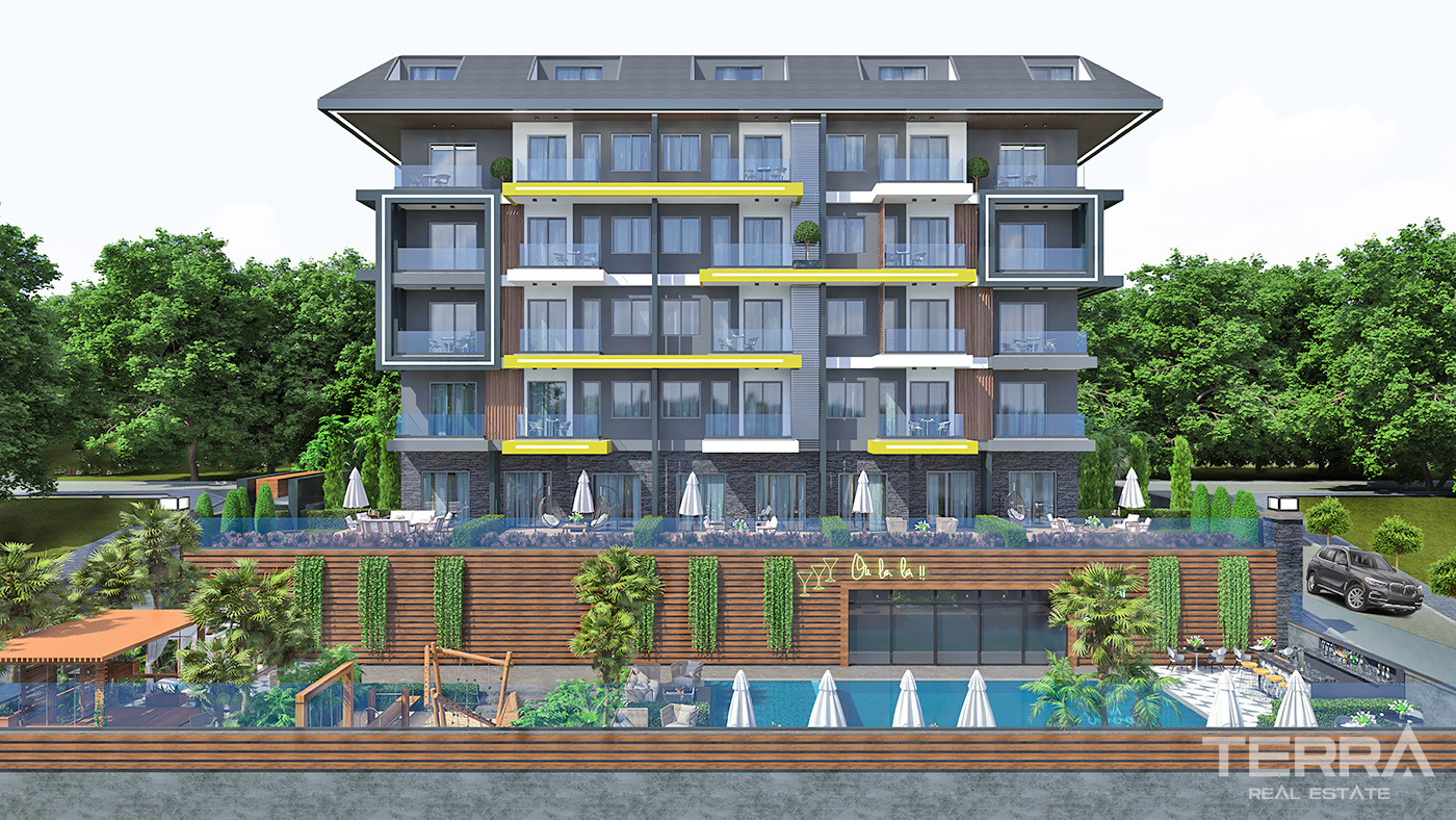 Elegantly Designed Flats Close to the Beach in Alanya, Kestel - 73678
