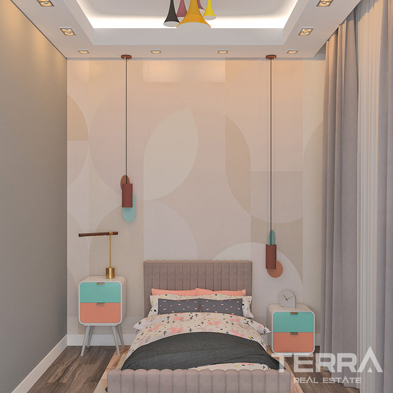 Elegantly Designed Flats Close to the Beach in Alanya, Kestel - 73689