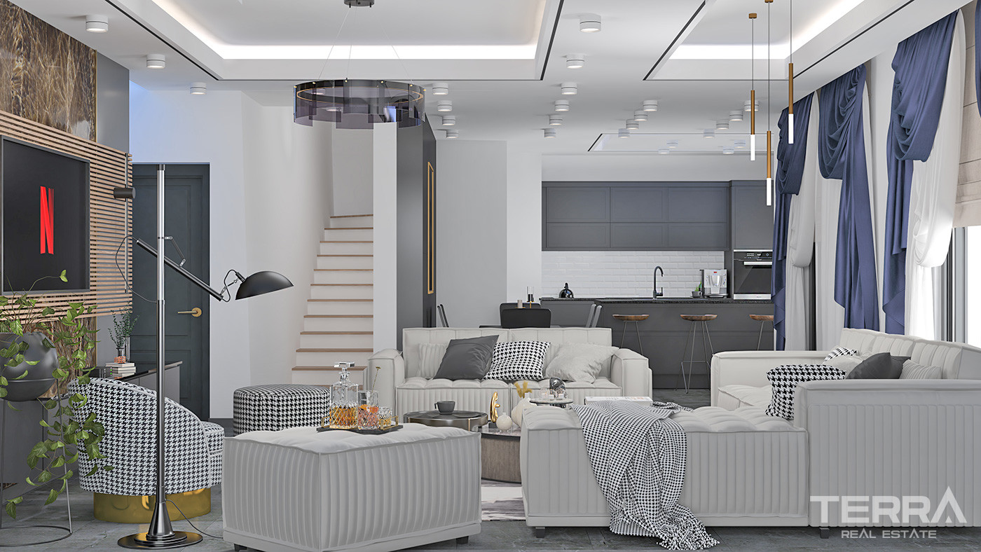 Elegantly Designed Flats Close to the Beach in Alanya, Kestel - 73692