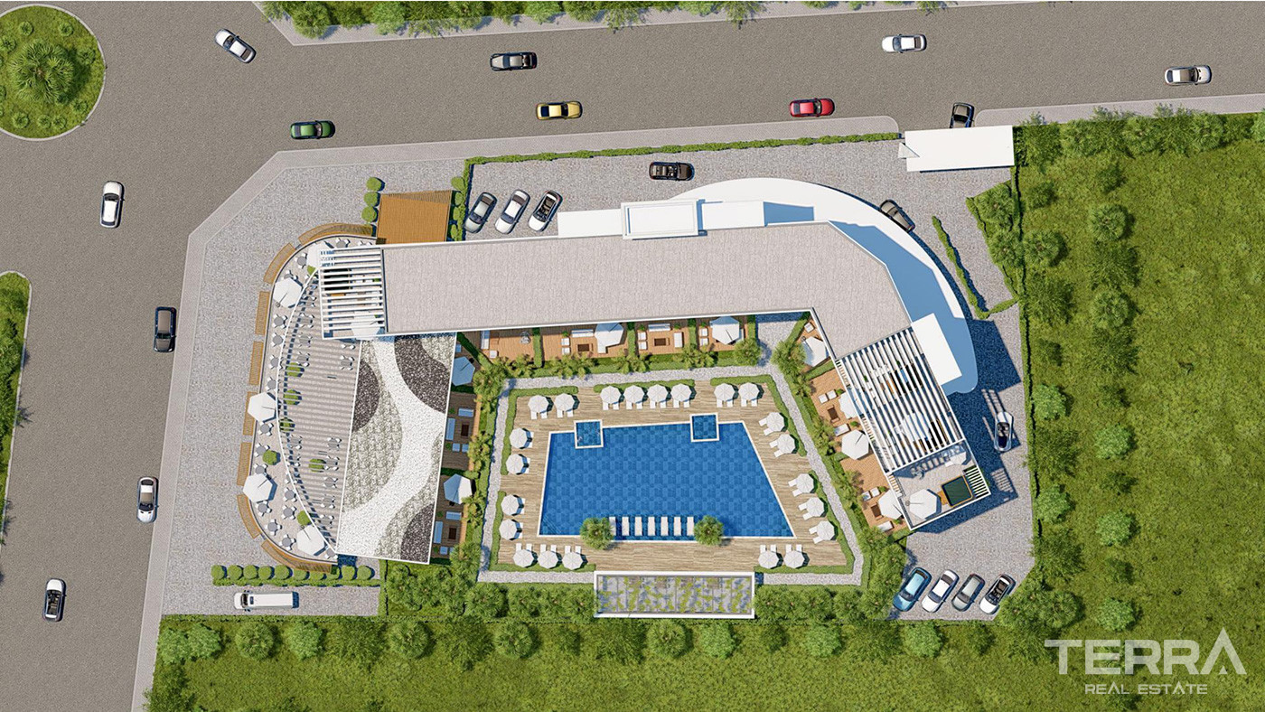 Luxury Apartments with Shared Pool and Top Facilities in Altıntaş - 73773