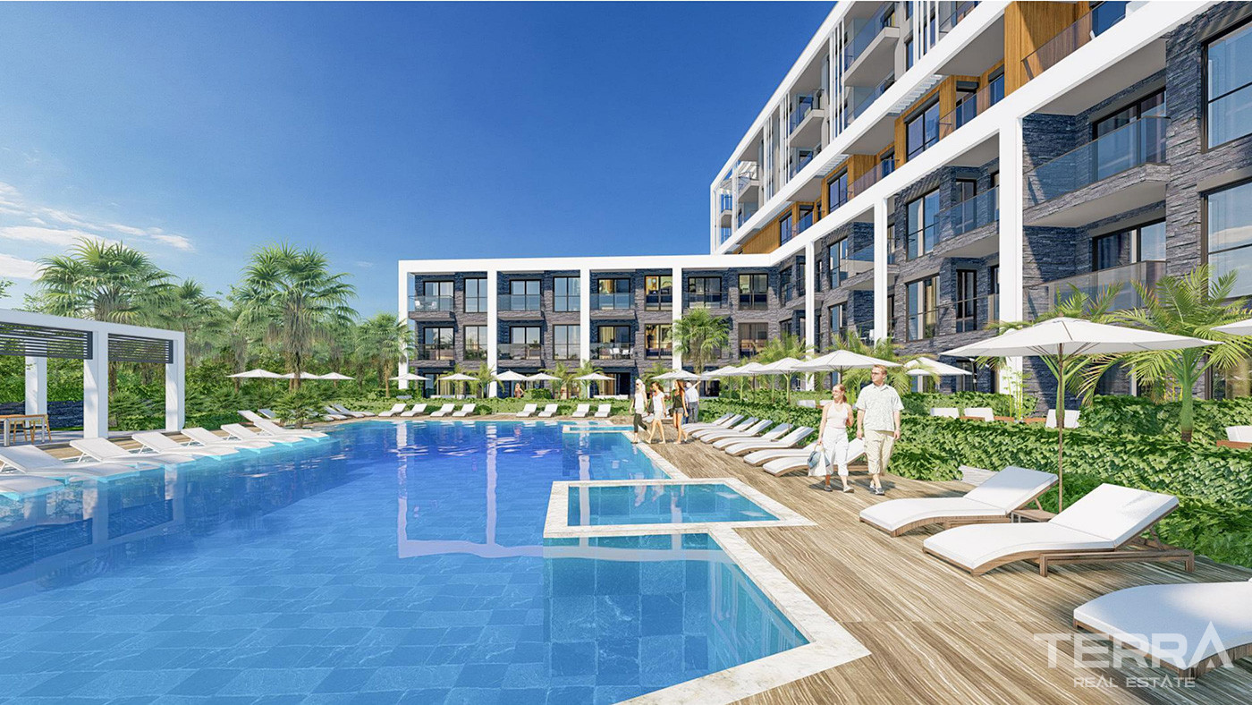 Luxury Apartments with Shared Pool and Top Facilities in Altıntaş - 73785