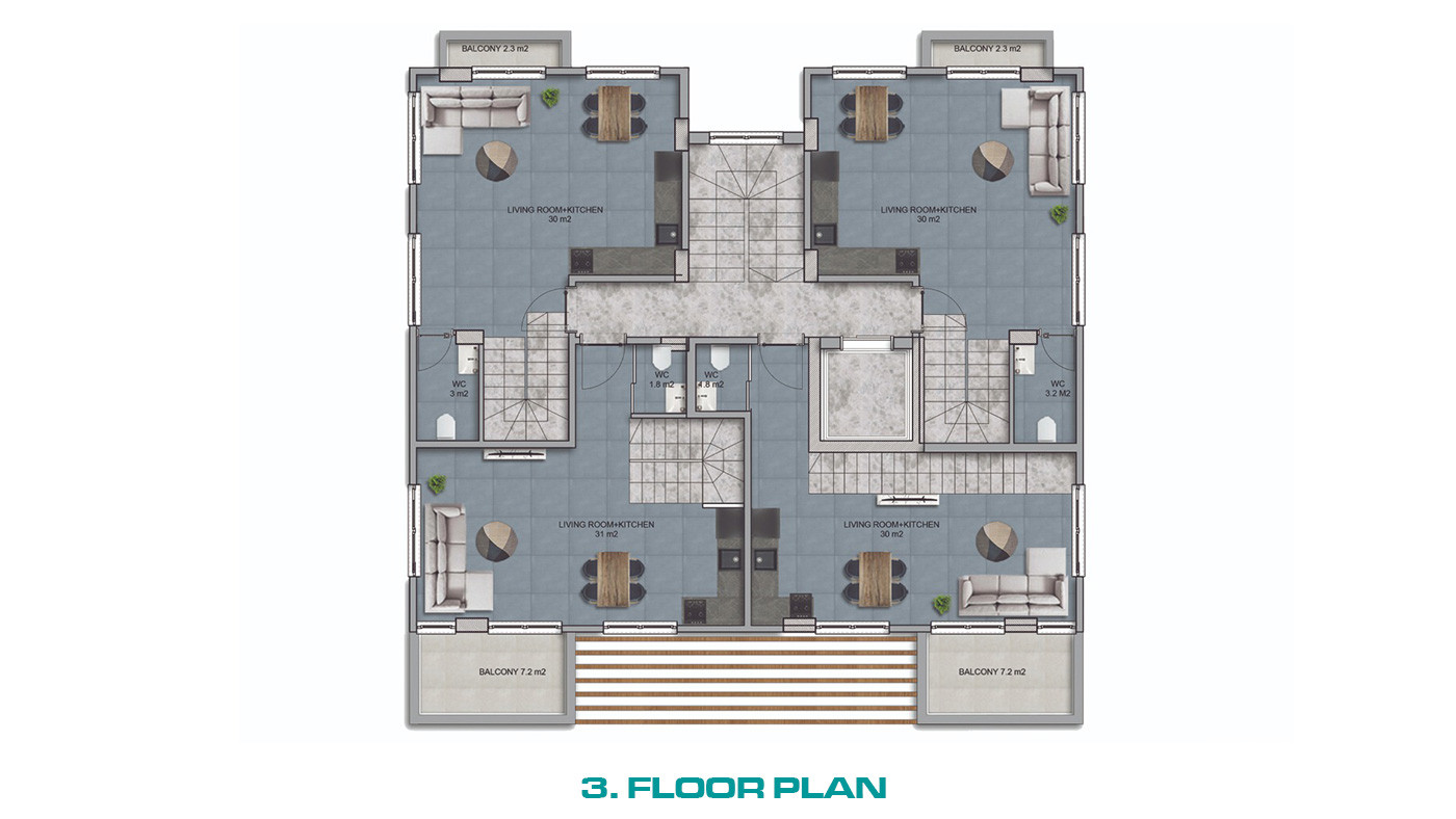 Luxury Alanya Apartments in Prime Location Near Cleopatra Beach - 73930