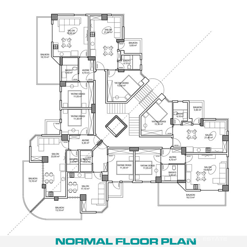 Centrally Located Fully Furnished Apartments Close to Cleopatra Beach - 74066