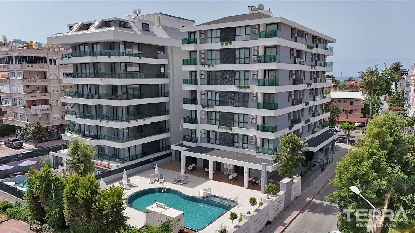 Fully Furnished New Apartments in Alanya Center 350 m from the Beach - 103843