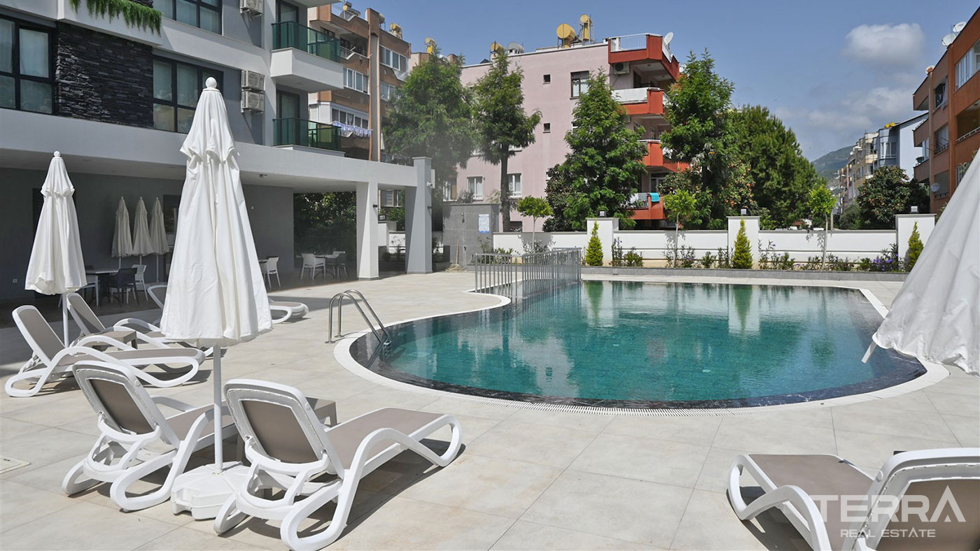 Fully Furnished New Apartments in Alanya Center 350 m from the Beach - 103846