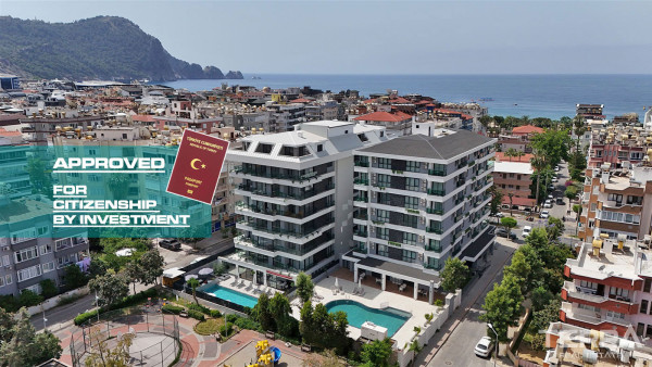 Fully Furnished New Apartments in Alanya Center 350 m from the Beach