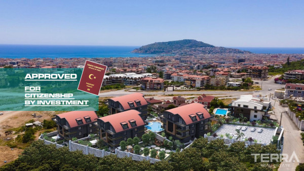 Panoramic Sea View Flats in Alanya with Luxurious Social Facilities