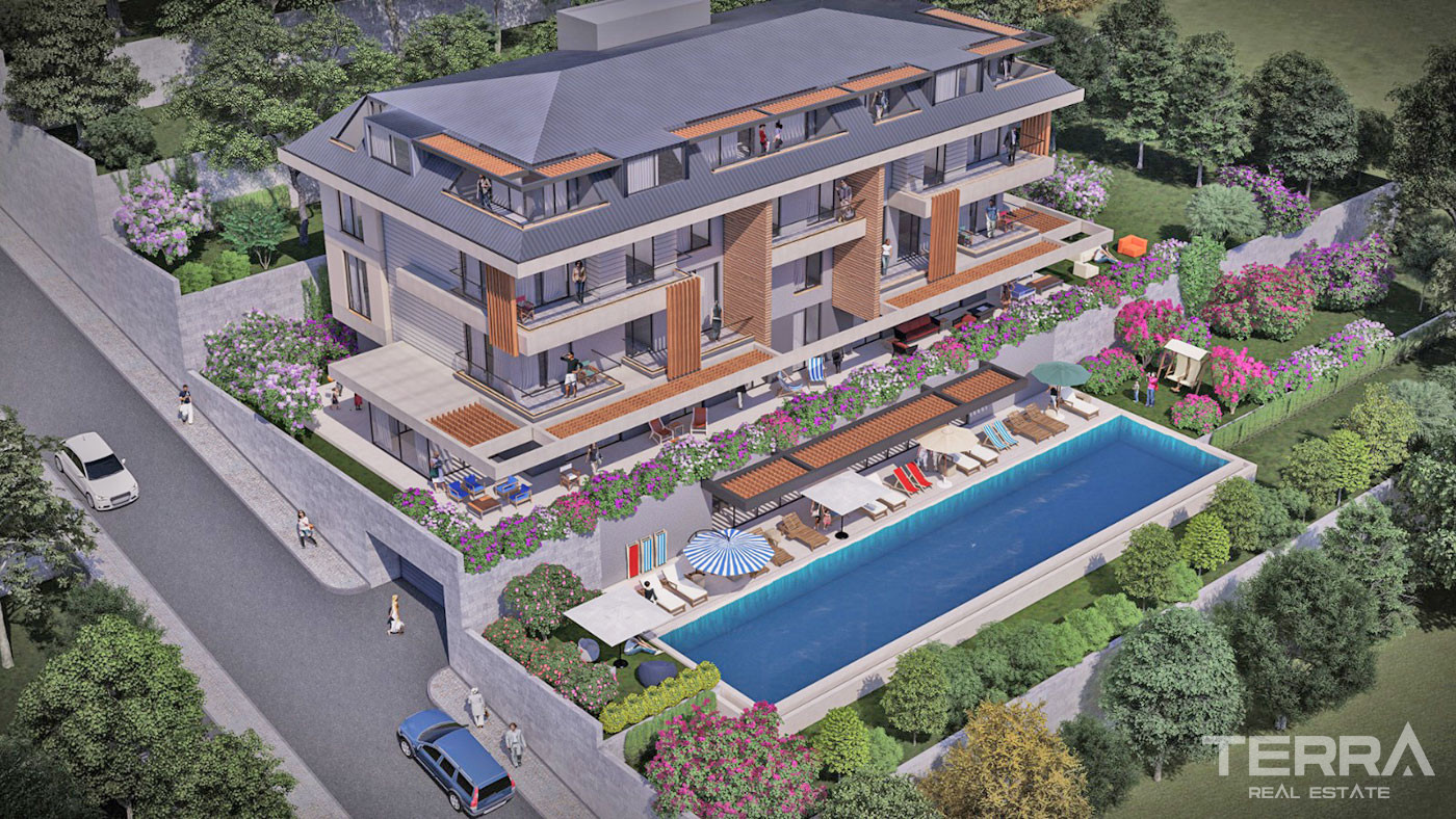 Contemporary Alanya Flats with Exquisite Panoramic City and Sea Views - 74167