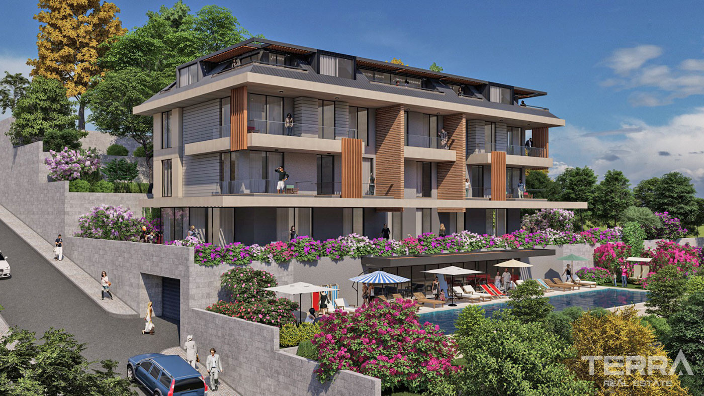 Contemporary Alanya Flats with Exquisite Panoramic City and Sea Views - 74168