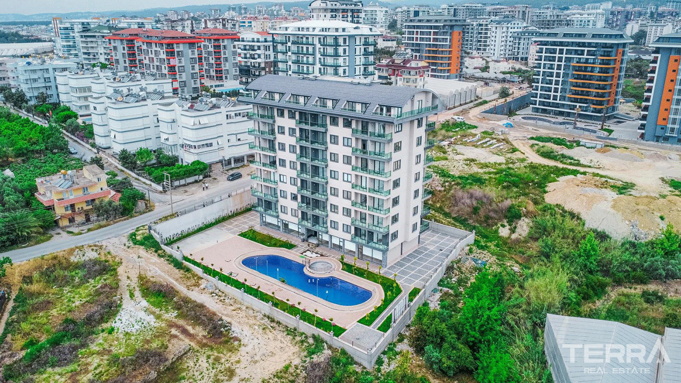 Sea View Alanya Flats 800 m from the Beach in Avsallar, Alanya, Turkey - 97612