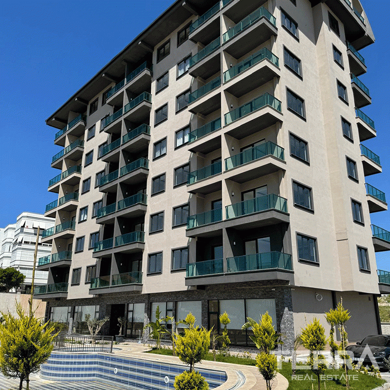 Sea View Alanya Flats 800 m from the Beach in Avsallar, Alanya, Turkey - 97616
