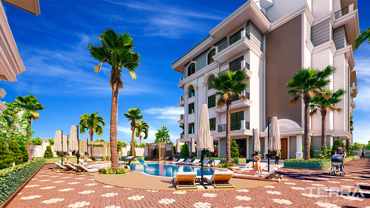 Appartements de Luxe à Vendre à Alanya Avec de Belles Zones de Loisirs - 74430