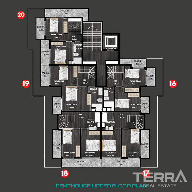 Appartements de Luxe à Vendre à Alanya Avec de Belles Zones de Loisirs - 74433