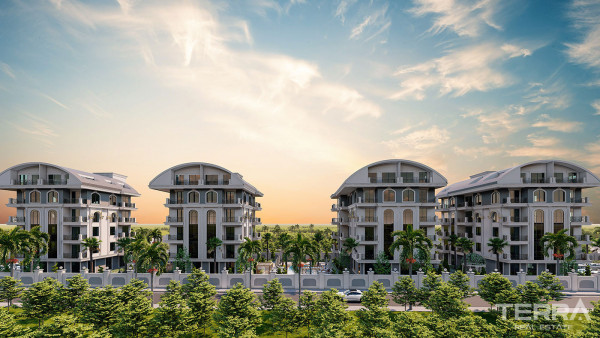 Luxury Gold Residence Apartments with Modern Interior Features in Oba