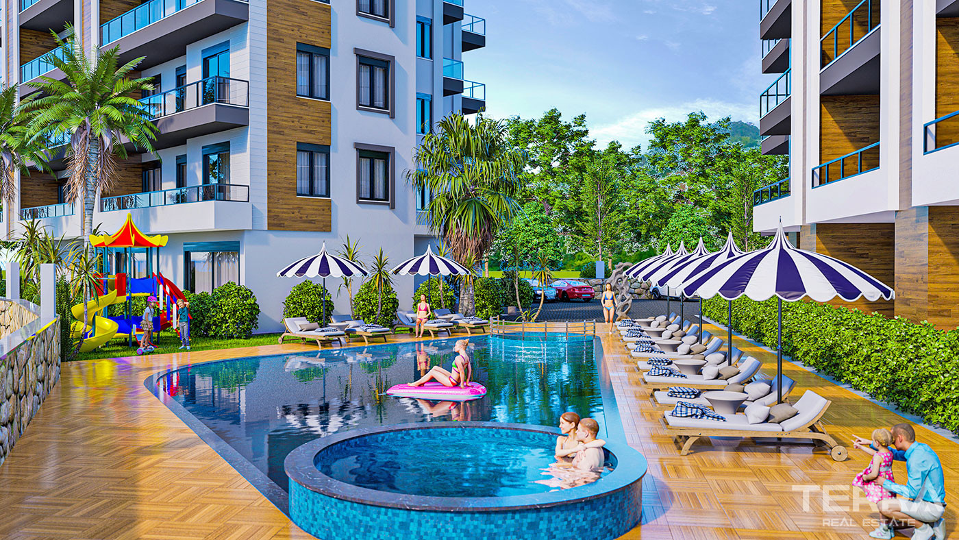 Modern On Site Amenities from Luxury Alanya Apartments Near the Beach - 74470