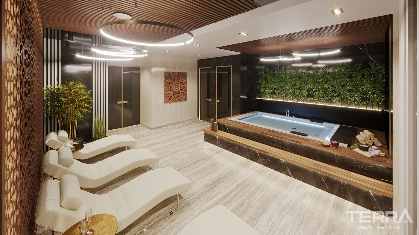 Modern On Site Amenities from Luxury Alanya Apartments Near the Beach - 74474