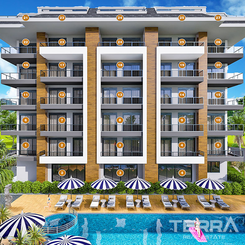 Modern On Site Amenities from Luxury Alanya Apartments Near the Beach - 74475
