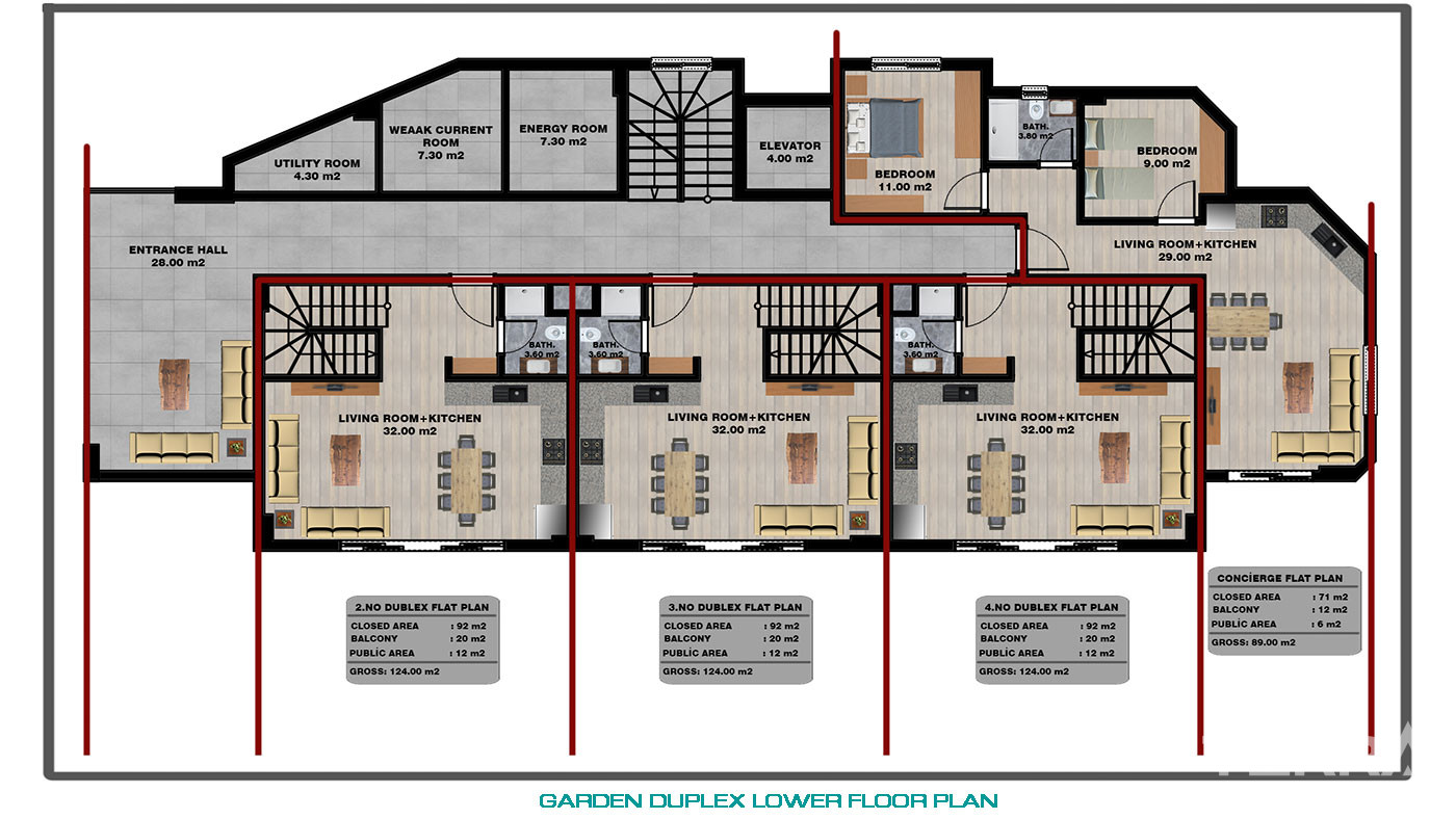 Modern On Site Amenities from Luxury Alanya Apartments Near the Beach - 74483