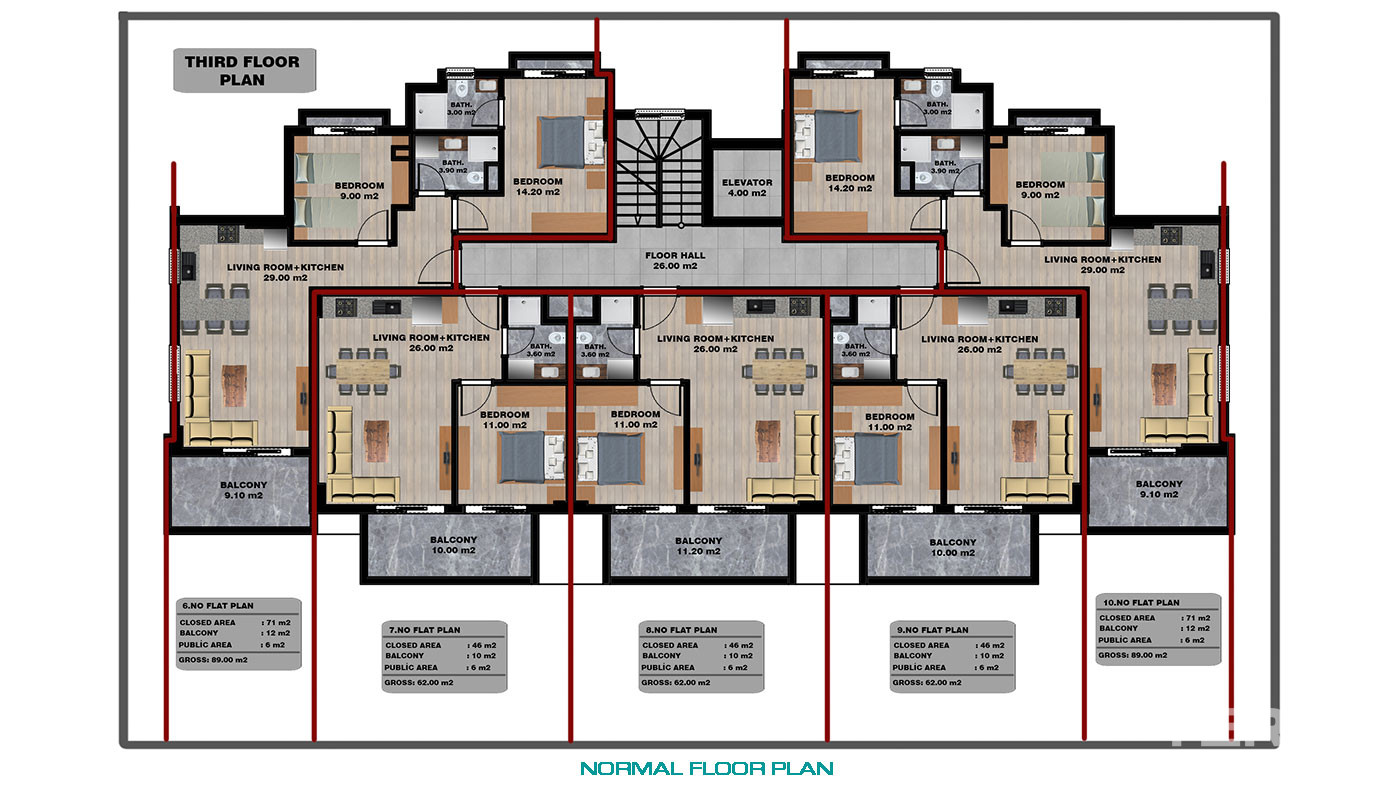 Modern On Site Amenities from Luxury Alanya Apartments Near the Beach - 74486