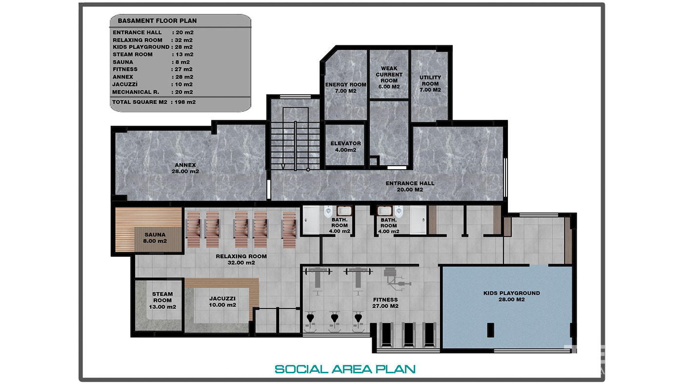 Modern On Site Amenities from Luxury Alanya Apartments Near the Beach - 74485
