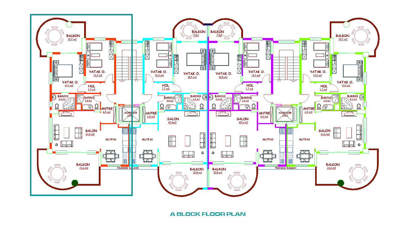 Rich Social Features from Bargain Flat Near the Alanya Center - 74831