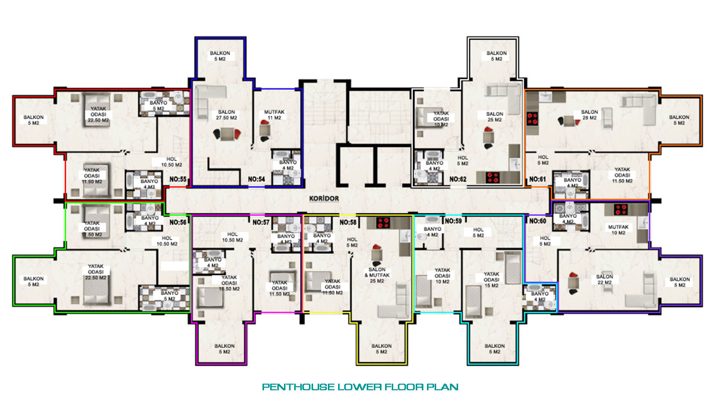 5-Star Hotel Amenities from Luxurious and Smart Gazipaşa Apartments - 74866