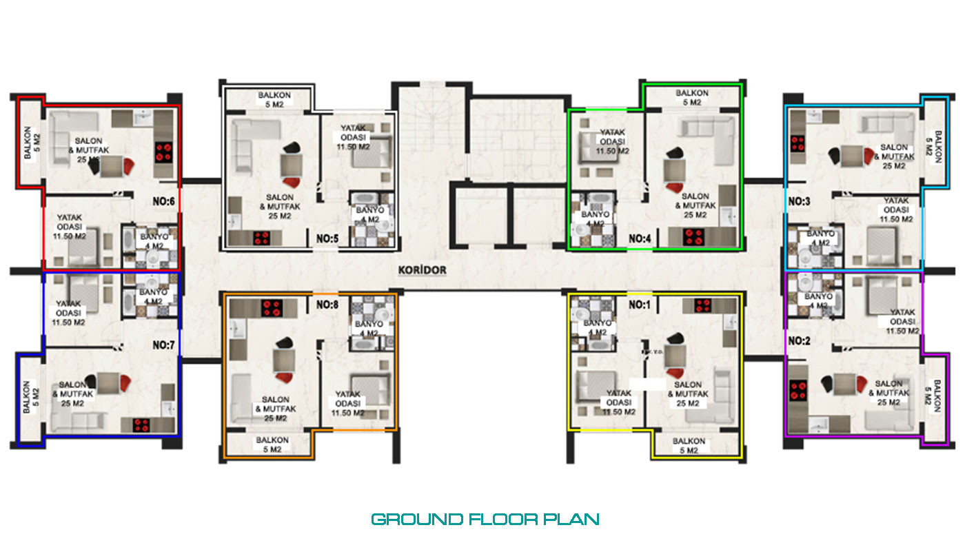 5-Star Hotel Amenities from Luxurious and Smart Gazipaşa Apartments - 74869