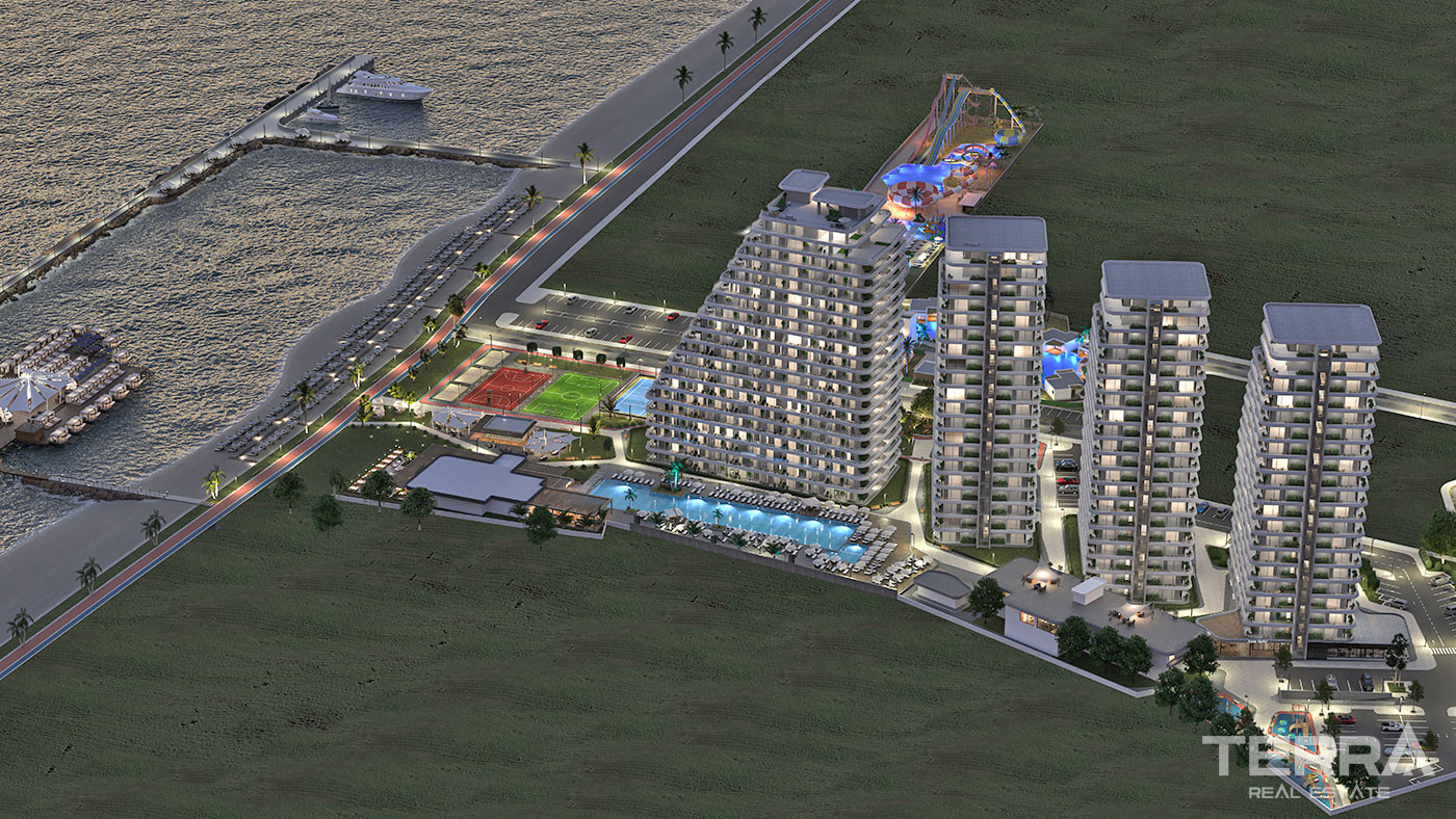 Appartements Front de Mer au Design Ultra-Moderne à Lefke, Gaziveren - 74920